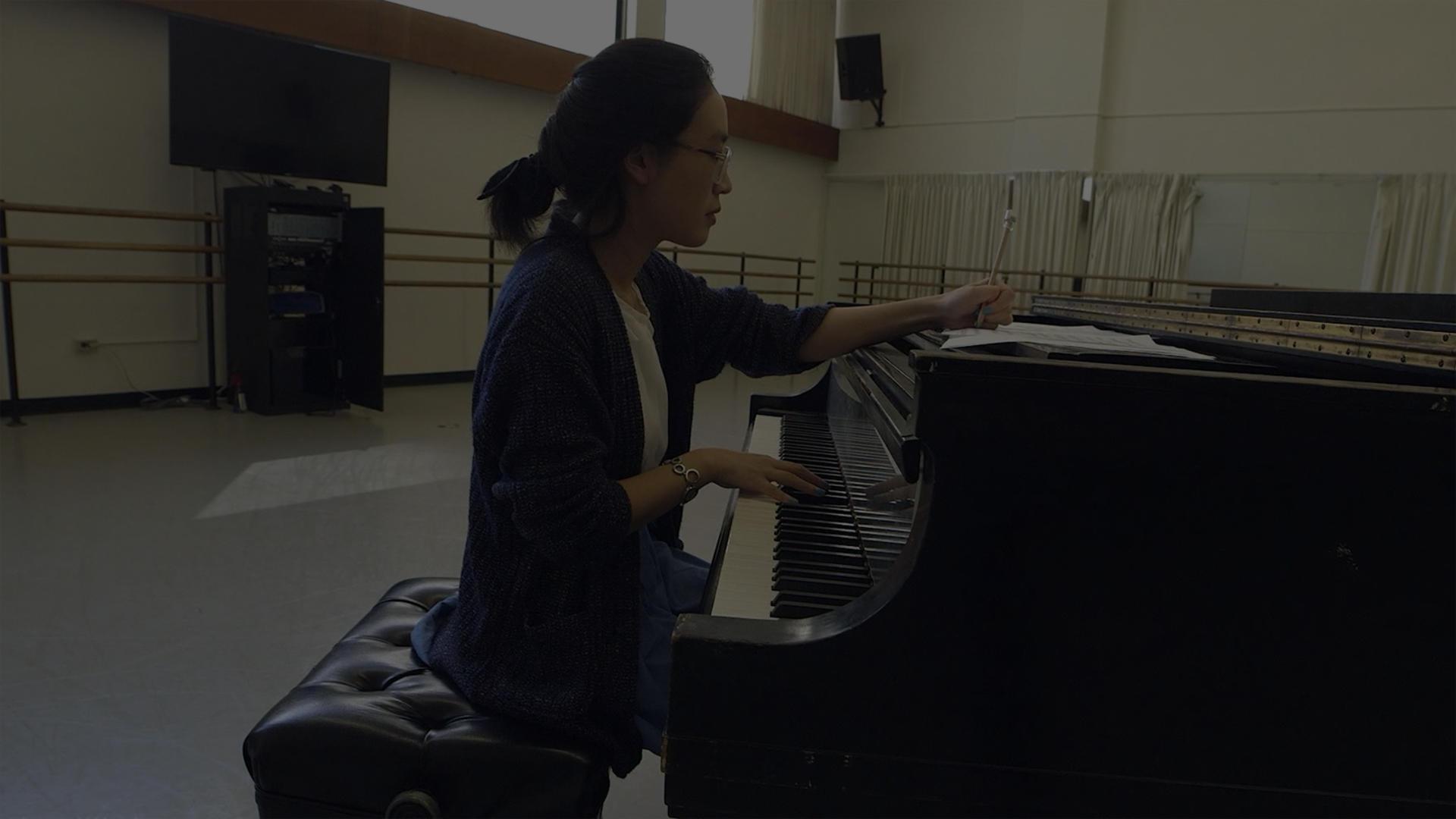 Anne Wang at piano